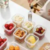 BNBS Caja de almacenamiento de frutas de gran capacidad, contenedor específico para refrigerador para almacenamiento de frutas y verduras con tapa, caja para porcionar alimentos