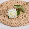 Rosas Simuladas de Veludo para Decorações de Casamento, Flores Artificiais para Arranjos de Casamento com Rosas Transfronteiriços, Flores Artificiais para o Dia dos Namorados Atacado