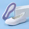 Zapatos de Enfermera para Mujer, Primavera y Verano, Antideslizantes, de Suela Gruesa, Piel Genuina, de Suela Blanda, Transpirables, Zapatos de Trabajo para Hospital, Modelo Nuevo, Dropshipping Transfronterizo