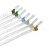 Pajitas de Vidrio Creativas Coloridas con Mariposas Alto Borosilicato Reciclables para Café Niños Jugo Pajitas de Vidrio Resistentes a Altas Temperaturas