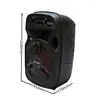 Venta Caliente de Fábrica en Stock Altavoz Bluetooth Móvil Portátil para Exteriores de 6.5 Pulgadas con Luces de Colores y Micrófono Bt-6107