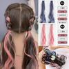 Peruca infantil pendurada orelha coloração de cabelo cabelo estendendo peruca de cor doce estilo legal doce doce estilo de beleza acessórios para o cabelo princesa chapelaria