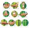 Colgante Espiral Xl162 Colgante de PVC Animal Perezoso Fiesta de Perezosos Remolinos de Aceite Pancarta