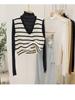 Camiseta Básica de Seda Antigancho Ajustada de Manga Larga con Cuello Semi-Alto para Mujer, Top de Malla Fina de Verano Estilo Hada, Camiseta con Orejas