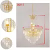 Directamente del fabricante: Nuevo Candelabro de Hierro Forjado de Cristal para Bodas, Decoración de Hotel para Bodas, Arreglo de Techo, Accesorios de Ambiente, Uso Doméstico