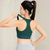 Chaleco Deportivo Cruzado de Copa Fija Espalda Hermosa para Reuniones, Ropa Exterior para Mujer, Yoga, Alta Resistencia, A Prueba de Golpes, Ropa Interior para Correr sin Aros de Acero