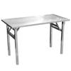 Fornecimento de Fábrica Mesa Dobrável de Aço Inoxidável Doméstica Externa Barraca Promocional Retangular Portátil Simples Mesa de Churrasco