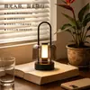 Lâmpada Decorativa Toque Criativo Estilo Celebridade da Internet Camping Candelabro Portátil Recarregável Dimmer Contínuo Três Cores Luz Noturna de Ambiente