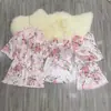 Novo Conjunto de Pijama Duas Peças em Seda Gelada Atração Pura com Bojo Renda Lingerie Sexy Alça Fina Conjunto de Quatro Peças