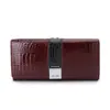 Cartera de Cuero Transfronteriza AliExpress para Mujer, Monedero, Monedero Europeo y Americano, Bolso de Mano de Moda, Bolso para Teléfono Móvil de Gran Capacidad