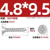 Tornillos Autorroscantes Avellanados Gb846 Acero Inoxidable 304 Cabeza Plana Phillips Tornillos para Madera Extendidos M2.9M3.5M4.2M5.5