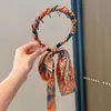 Diadema de Tul Coreana de Alta Gama Envuelto en Pedrería, Versátil, Estilo Lujo Ligero, Elegante Elegante Diadema, Pasador, Accesorio de Cabello Moderno