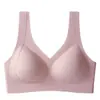 Ropa interior sin costuras tipo levanta-busto transfronteriza con soporte suave, copas fijas, anti-flacidez y hermoso diseño de espalda para mujer