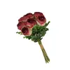 Flor Artificial 7 Cabeças Buquê de Rosa Sweetheart Flor de Seda Sala de Estar Mesa de Centro Decoração de Flor Artificial Arranjo Material de Flor Festiva