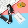 Cordón Largo para Colgar en el Cuello Portatarjeta de Transporte Público para Autobús Tarjeta Transparente de Comedor Estudiantil Control de Acceso Tarjeta de Recogida para Jardín de Infancia Funda Protectora