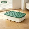 Caja de Almacenamiento Plana Bnbs con Ruedas para Debajo de la Cama, Caja de Almacenamiento a Prueba de Polvo para Ropa y Colchas en Hogares y Dormitorios