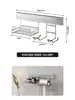 Declaración de Estilo de Vida: Estante de Almacenamiento para Baño de Acero Inoxidable, Cesta Colgante para Baño, No Requiere Taladro, Almacenamiento Montado en Pared para Lavabos y Fregaderos