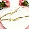 El collar de cadena plana de serpiente de una pieza más vendido de Amazon con nombre personalizado, cadena de acero inoxidable con mariposa personalizada y carta de amor
