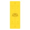 Tapete de yoga de borracha natural e PU antiderrapante absorvente de suor tapete de fitness alargado atacado logotipo do salão tipo linha da postura do lótus