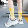 Calcetines Tie-dye Calcetines de Algodón para Hombre Calcetines de Longitud Media Personalizados para Pareja Moda Calcetines de Algodón Degradados Medias Deportivas de Alto Rendimiento para Mujer