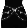 Cadena de Cintura con Colgante de Metal Elegante Transfronterizo Nueva Moda Tendencia Cadena para el Cuerpo de Chica Popular Cadena de Cinturón para Vestido
