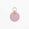 En stock, superventas, bonito llavero redondo moderno que combina con todo, pequeño colgante para equipaje, multicolor, opcional, de cuero, regalo.