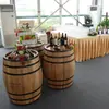 Barril de Vino Decorativo, Barril de Roble, Barril de Vino de Madera Maciza, Exhibidor de Barra, Barril de Vino Tinto, Gabinete de Vino Semiabierto, Barril de Vino