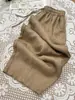 Altamente recomendado! Calças femininas de linho com cintura alta e corte curvo, novidade outono 2026, estilo vintage, soltas, cropped, estilo harém