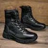 Nuevas botas de senderismo para deportes al aire libre para hombre, talla grande, antideslizantes, resistentes al desgaste, impermeables, zapatos de senderismo de caña alta en stock