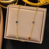 [Collar Explosiones 2] Collar simple de nicho de personalidad de gran venta con colgante de diseño con sentido de estrella de mar con textura de puntos de onda para mujer
