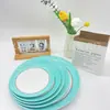 Melamina prato redondo bicolor plástico prato de lanche prato frio prato oval tipo porcelana para peixe restaurante refogado