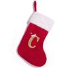 Calcetines de Punto Rojos de Navidad con 26 Letras Transfronterizos Adornos Navideños de Alta Gama Bolsas de Dulces Bordadas Suministros de Decoración
