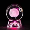 Bola de Cristal Luz Futebol Via Láctea Artesanato Doméstico Presente de Negócios Enfeites de Escritório Bola Esculpida Presente de Aniversário