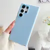 Capa de Celular Jelly 2 em 1 para Samsung S24ULTRA Cor Sólida S23FE Simples S24 Buraco Grande S23
