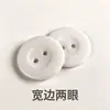 Ventas Directas de Fábrica Botones de Resina Blanco y Negro Borde Ancho Dos Agujeros Borde Delgado Cuatro Agujeros Botones para Bebé Botones Redondos Pequeños con Borde
