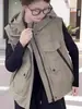 Colete com Capuz Workwear Europeu para Mulheres Primavera Novo Solto Casual Jaqueta Jaqueta com Capuz Jaqueta Corta-vento Estilo Americano