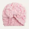 Nuevos Accesorios para el Cabello Europeos y Americanos Sombrero de Jacquard Super Suave Palomitas de Maíz para Niños Gorro con Lazo para Bebé Gorro Fetal Sombrero Indio para Bebé