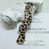 Pasador Coreano Retro Estampado de Leopardo Accesorios Acrílicos Adorno para el Cabello DIY Joyería Impresa de Alta Gama