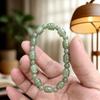 Jade Hetian Natural Material Qinghai Conta da Fortuna Água Clara Joias Pulseira de Cristal Pulseira de Jade Verde Brisa Leve Venda Quente Atacado
