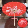 Paraguas de papel de aceite rojo nuevo, paraguas de baile, paraguas de novia, paraguas de actuación, paraguas decorativo de techo, paraguas de seda estampado decorativo