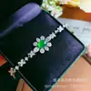 Pingentes naturais de calcedônia multicolorida incrustada, pulseiras variadas em formato de flor para mulheres, acessórios de jade, preços de atacado para vendas em live streaming
