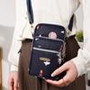 Bolsa de Celular Feminina 2023 Ombro Único Transversal Multifuncional Zíper Três Camadas Mini Bolsa de Compras Moda Coreana Tendência