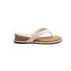 Versión de Piel de Vaca del Mismo Estilo con un Aumento de Altura de 4.5 cm~ Chanclas de Tacón Cuña con Dedos Separados Estilo Vacaciones para Mujer en Verano