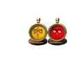 Mini Colgante Thangka Pintado a Mano con Ojos de la Fortuna de Cinco Vías, Patrón Personalizable, Joyería Unisex, Colgante Pequeño de Estilo Étnico