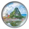 Imán de Refrigerador de Vidrio de Cristal para Souvenir Turístico de Guangdong Torre de Cantón Cintura Pequeña Zhuhai Chimelong Shenzhen Set