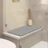 Alfombrilla de baño de color sólido, Alfombrilla para encimera de baño, Felpudo antideslizante para el hogar en la entrada, Felpudo absorbente de agua de secado rápido, Amazon