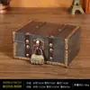 Venta al por mayor de fábrica, caja de madera de almacenamiento retro, caja de almacenamiento de joyas de madera antigua, embalaje de regalo de joyería, caja de madera pequeña