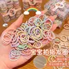 Gomas para el pelo Dopamine para niños, para el pulgar de niñas, alta elasticidad, bandas de goma duraderas para coletas pequeñas, accesorios para el pelo de estilo fresco