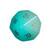 Juego de Siete Dados Poliedros Sintéticos Luminosos Color Azul Cielo con Números Grabados para Juegos de Rol TRPG