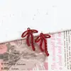Dulce Calado Encaje Lazo Cinta Aleación Colgante Hecho a Mano DIY Colgante Adorno Pendiente Collar Accesorios Materiales